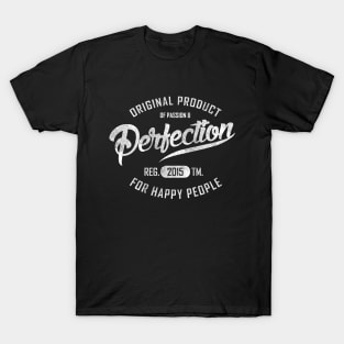 Perfection vintage text design T-Shirt